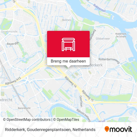 Ridderkerk, Goudenregenplantsoen kaart