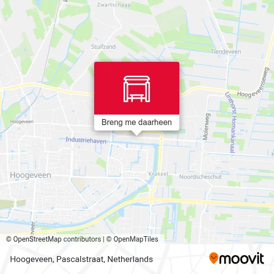 Hoogeveen, Pascalstraat kaart