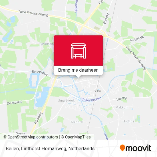 Beilen, Linthorst Homanweg kaart