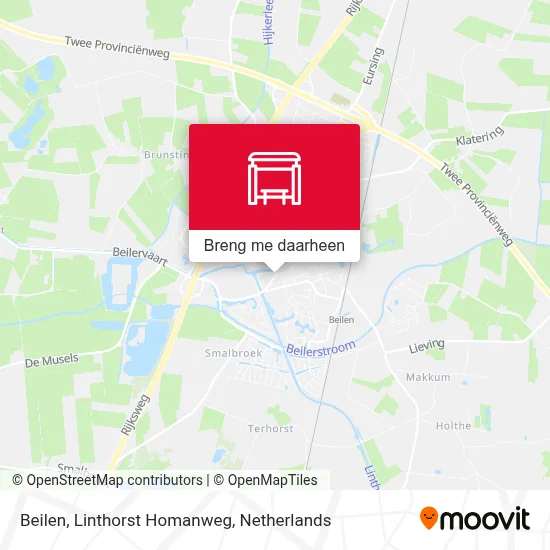 Beilen, Linthorst Homanweg kaart