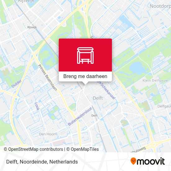 Delft, Noordeinde kaart