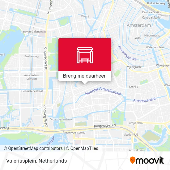 Valeriusplein kaart