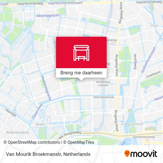 Van Mourik Broekmanstr kaart