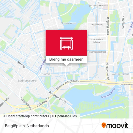 Belgiëplein kaart