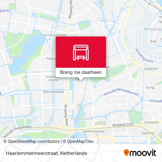 Haarlemmermeerstraat kaart