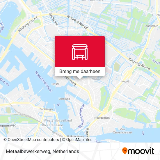 Metaalbewerkerweg kaart