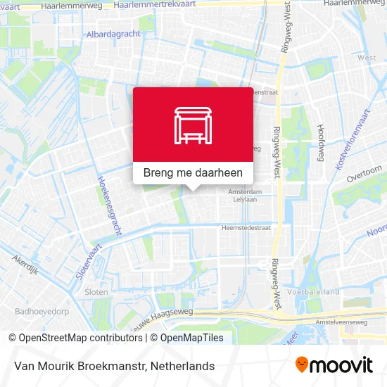 Van Mourik Broekmanstr kaart