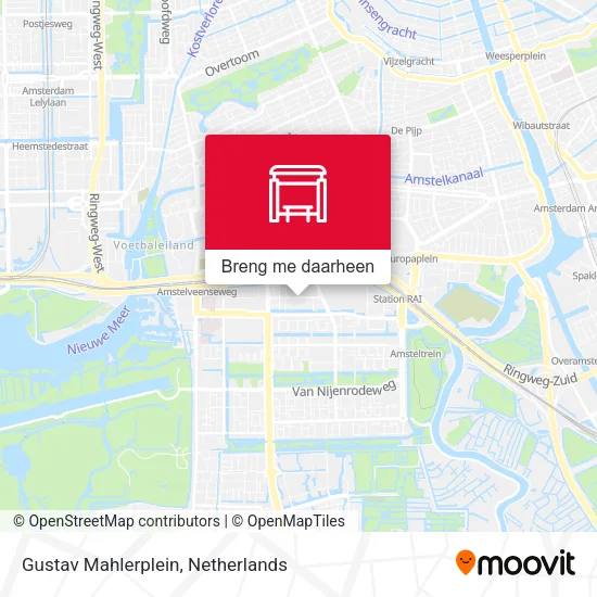 Gustav Mahlerplein kaart