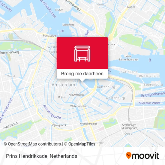 Prins Hendrikkade kaart