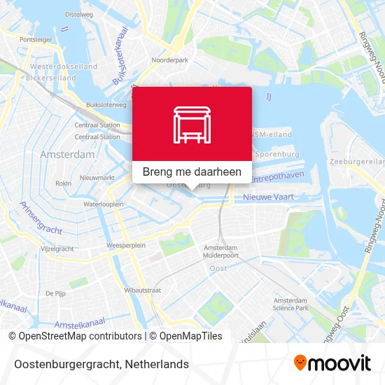 Oostenburgergracht kaart