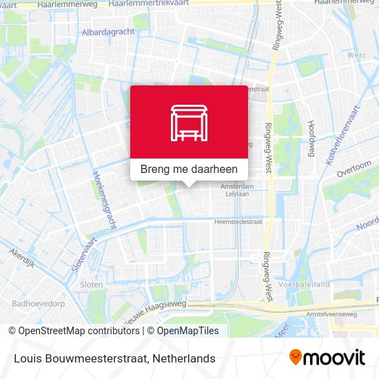 Louis Bouwmeesterstraat kaart