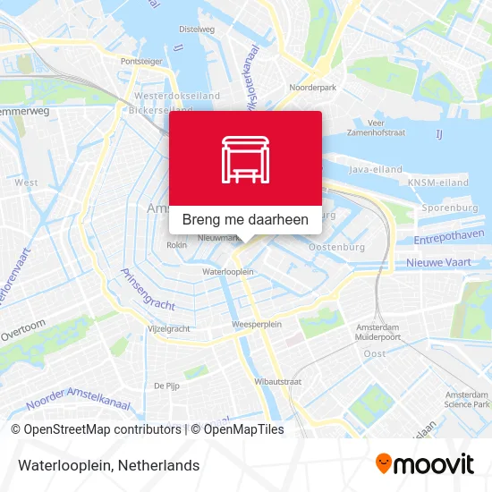 Waterlooplein kaart