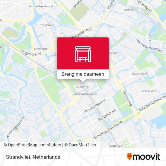 Strandvliet kaart