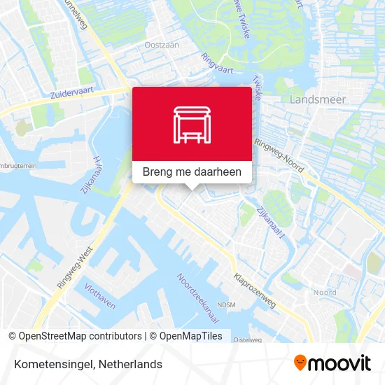 Kometensingel kaart