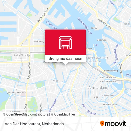 Van Der Hoopstraat kaart