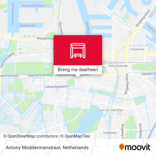 Antony Moddermanstraat kaart