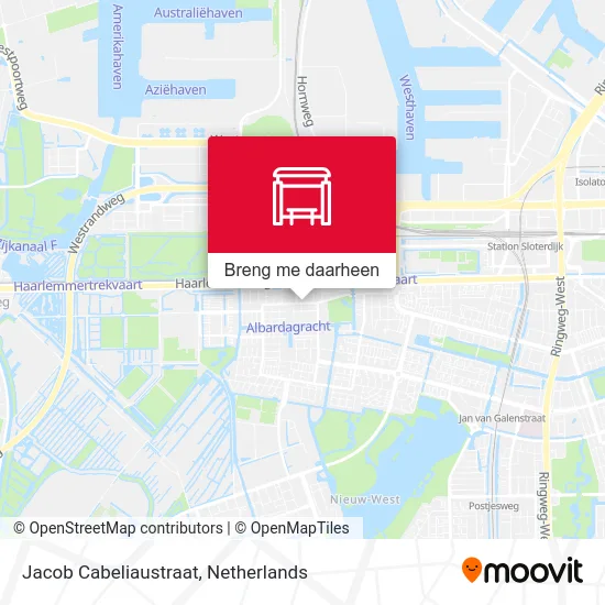 Jacob Cabeliaustraat kaart