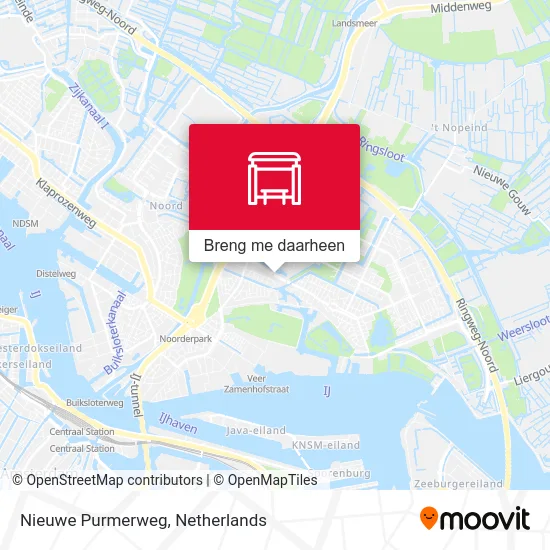 Nieuwe Purmerweg kaart