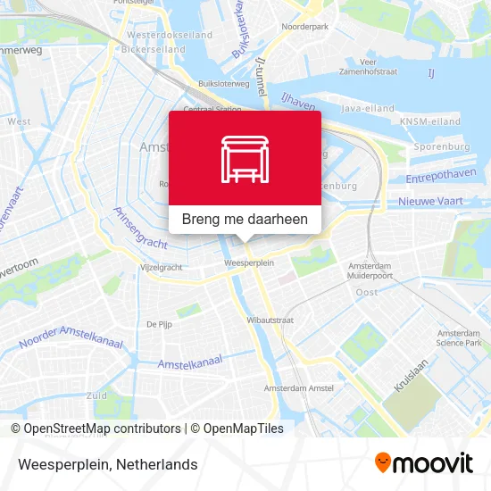 Weesperplein kaart