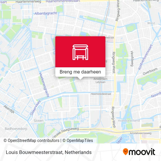 Louis Bouwmeesterstraat kaart