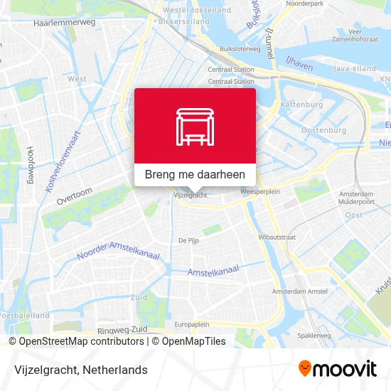 Vijzelgracht kaart