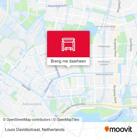 Louis Davidsstraat kaart