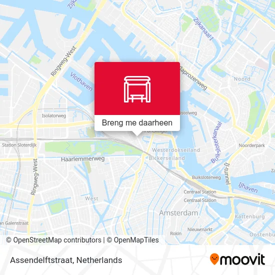 Assendelftstraat kaart