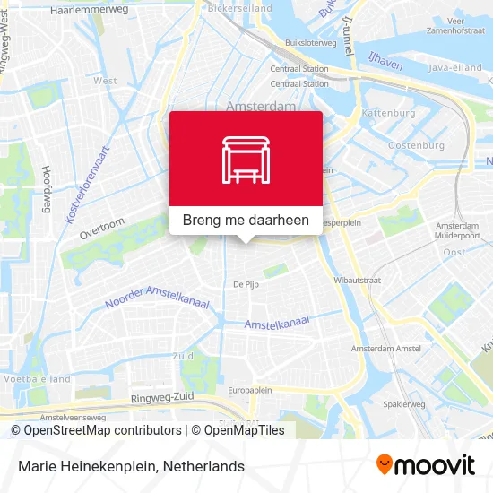 Marie Heinekenplein kaart