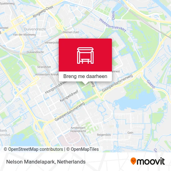 Nelson Mandelapark kaart