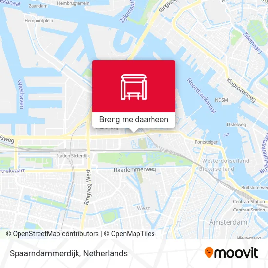 Spaarndammerdijk kaart