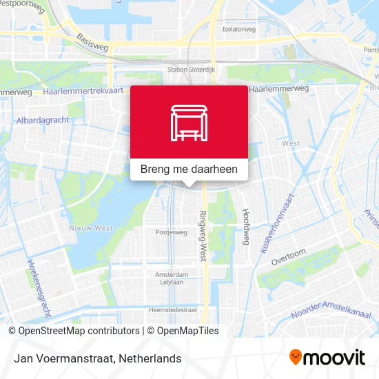 Jan Voermanstraat kaart