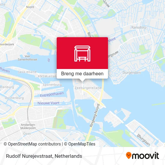 Rudolf Nurejevstraat kaart