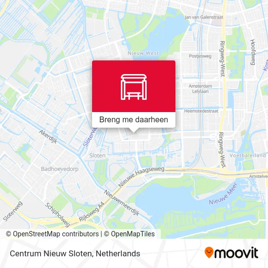 Centrum Nieuw Sloten kaart