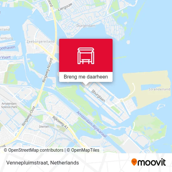 Vennepluimstraat kaart