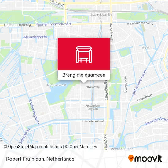 Robert Fruinlaan kaart