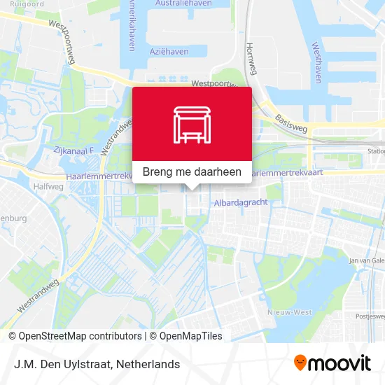 J.M. Den Uylstraat kaart