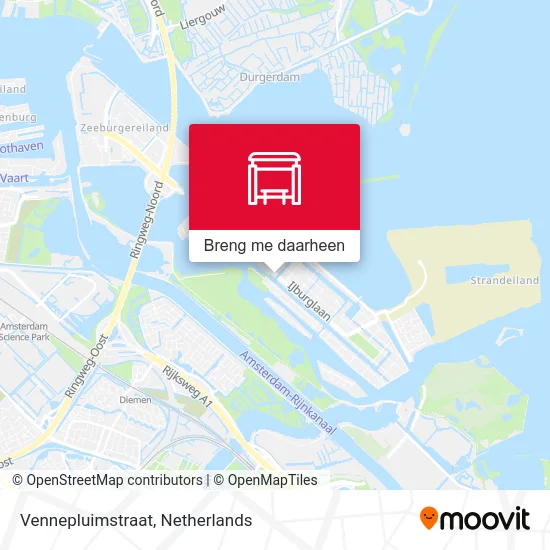 Vennepluimstraat kaart