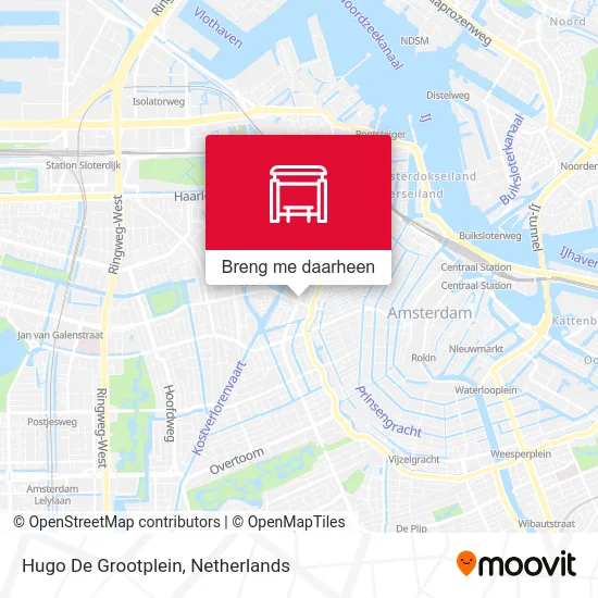 Hugo De Grootplein kaart