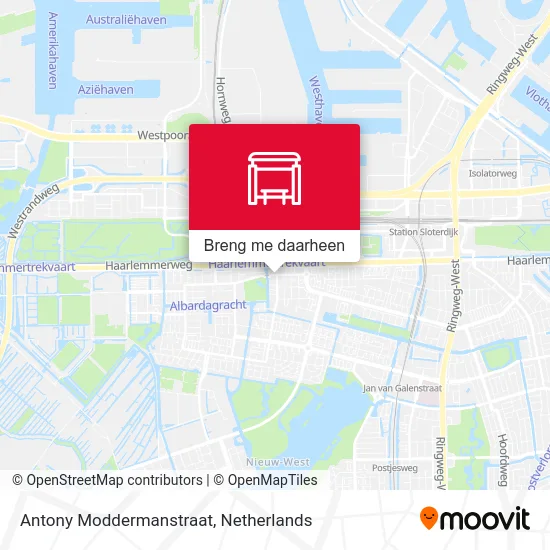 Antony Moddermanstraat kaart