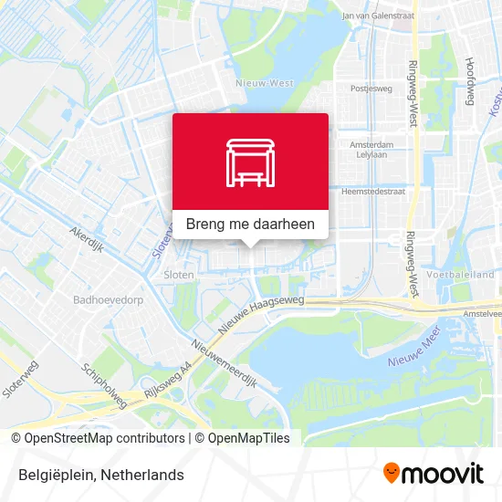 Belgiëplein kaart