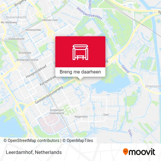 Leerdamhof kaart
