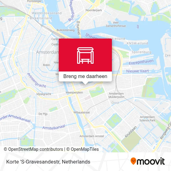 Korte 'S-Gravesandestr kaart