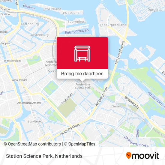 Station Science Park kaart