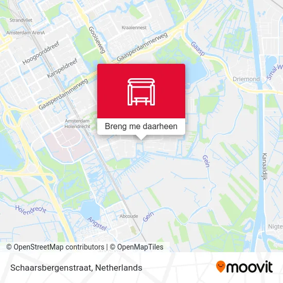 Schaarsbergenstraat kaart