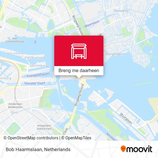 Bob Haarmslaan kaart