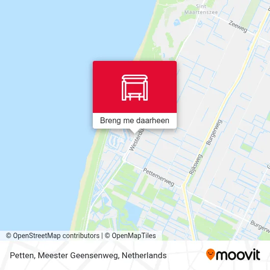 Petten, Meester Geensenweg kaart