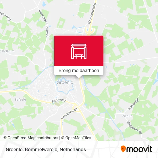 Groenlo, Bommelwereld kaart