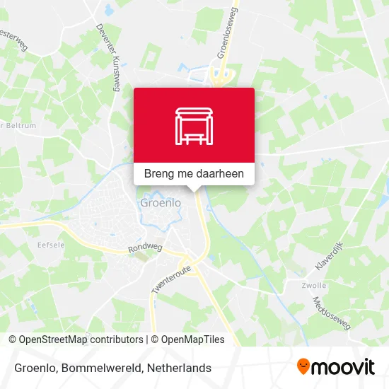 Groenlo, Bommelwereld kaart