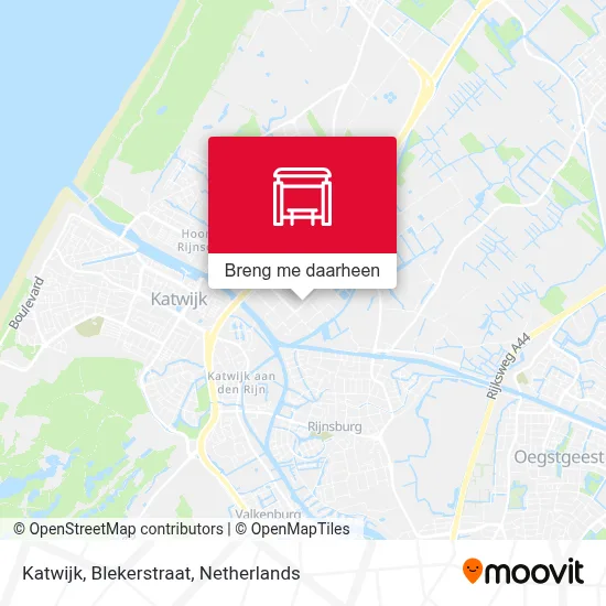 Katwijk, Blekerstraat kaart