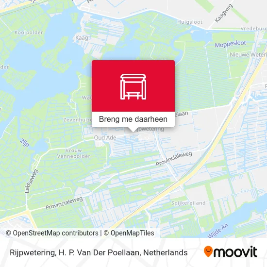 Rijpwetering, H. P. Van Der Poellaan kaart